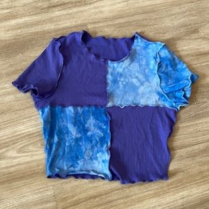 Artisan Made Mixed Media Crop Top